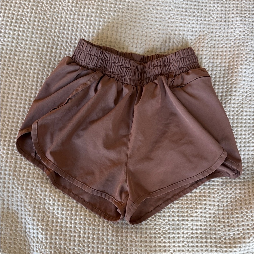 Women's Brown Athletic Shorts
